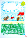 ..CHILD AT HOME WITH UNSPECIFIED PET <br> 11x15 Teton, Edition of 135